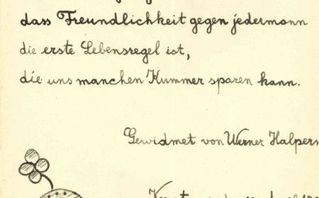 Eintrag von Werner Halpern im 